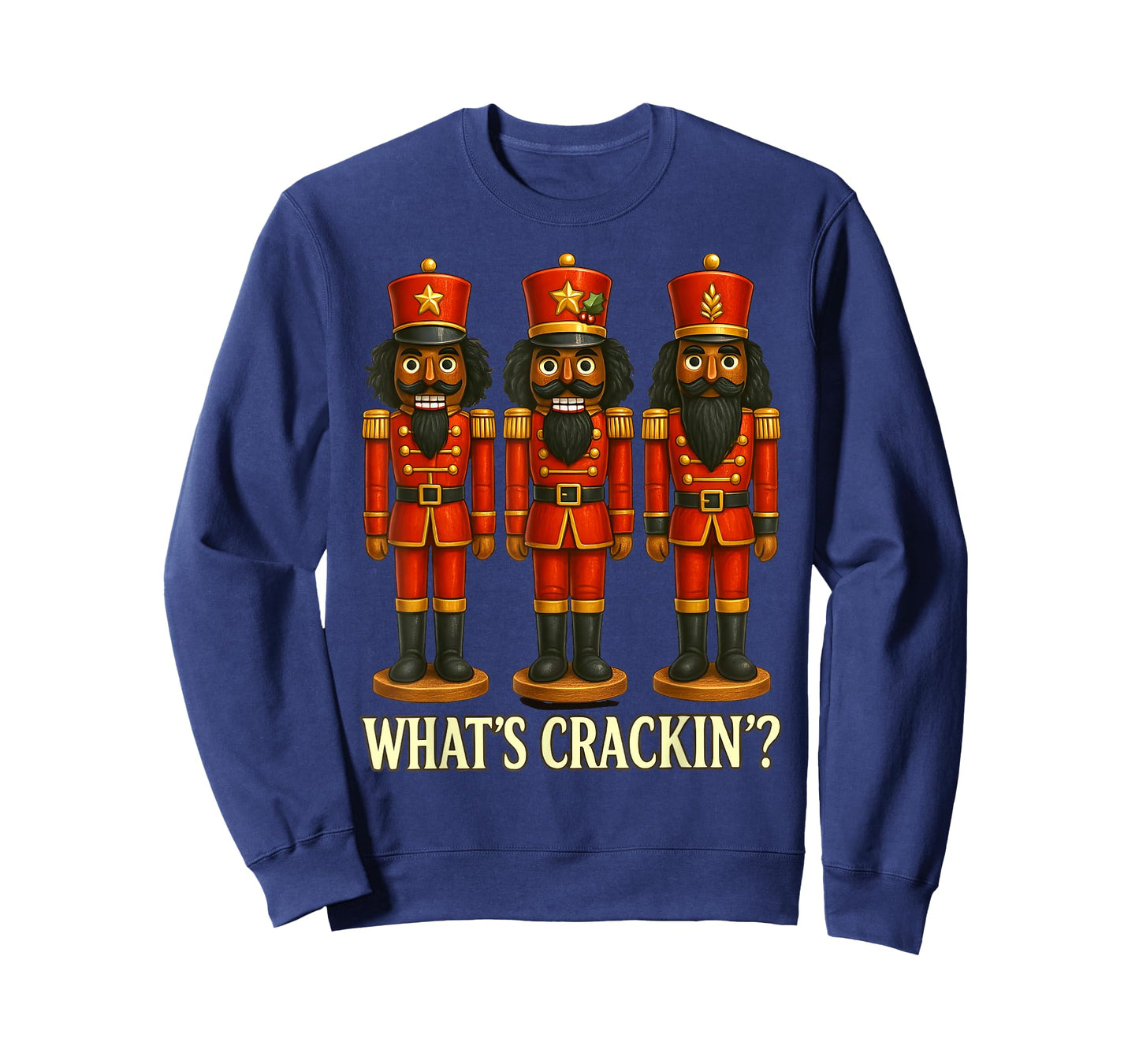 What’s Crackin’? Black Nutcracker Christmas Xmas Holiday T-Shirt