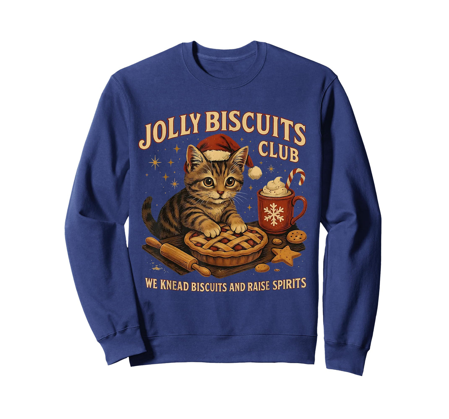 Jolly Biscuits Club We Knead Cat Xmas T-Shirt