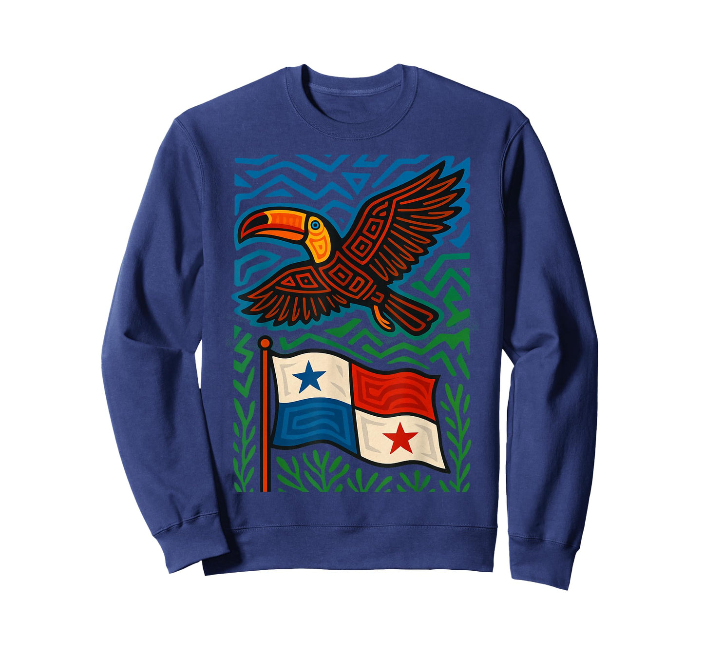 Toucan Inspired by Mola Artwork of Panama Kuna T-Shirt