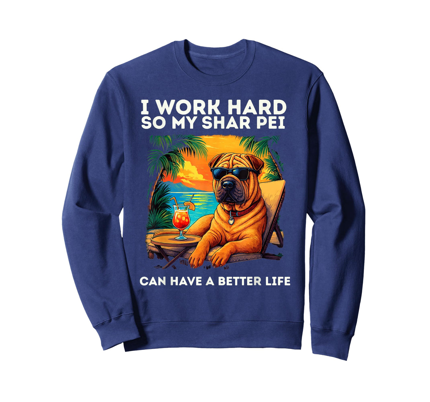 Shar Pei Lover Design Funny Shar-Pei Dog T-Shirt