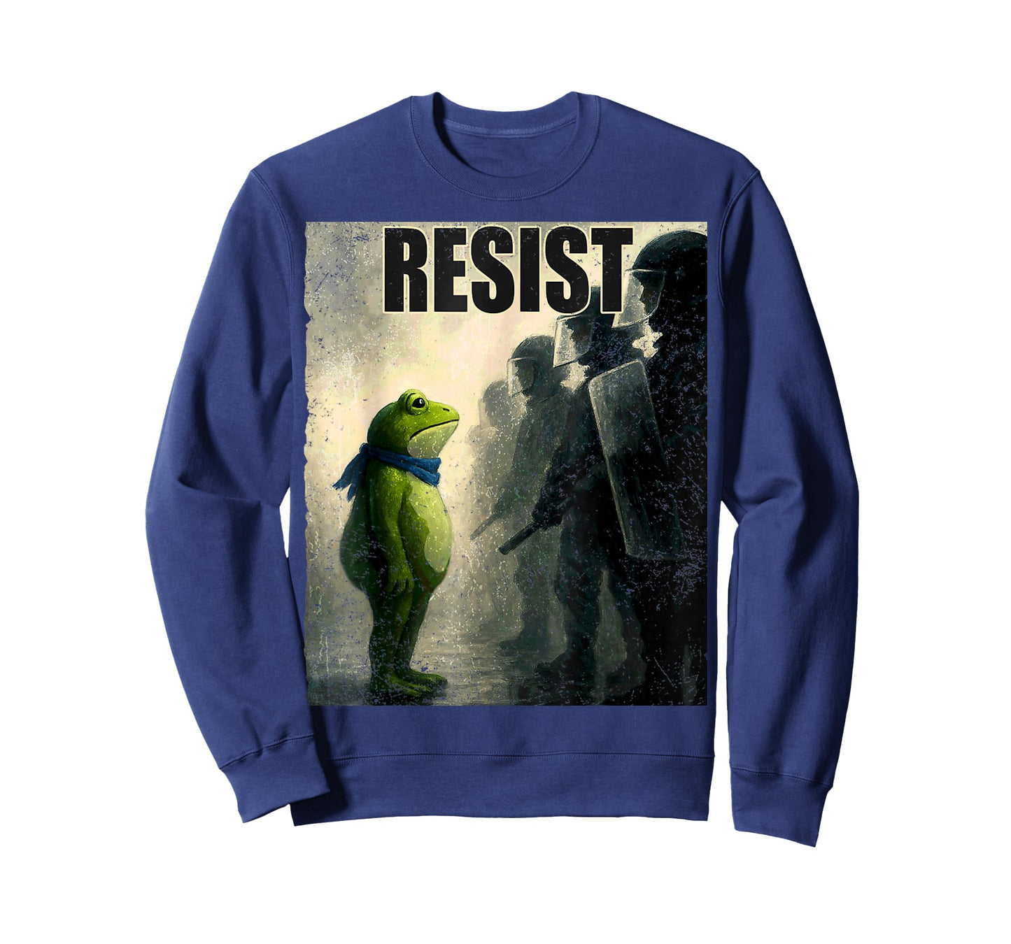 Portland 2025 Resist Portland Frog Protest Art for Men Women T-Shirt