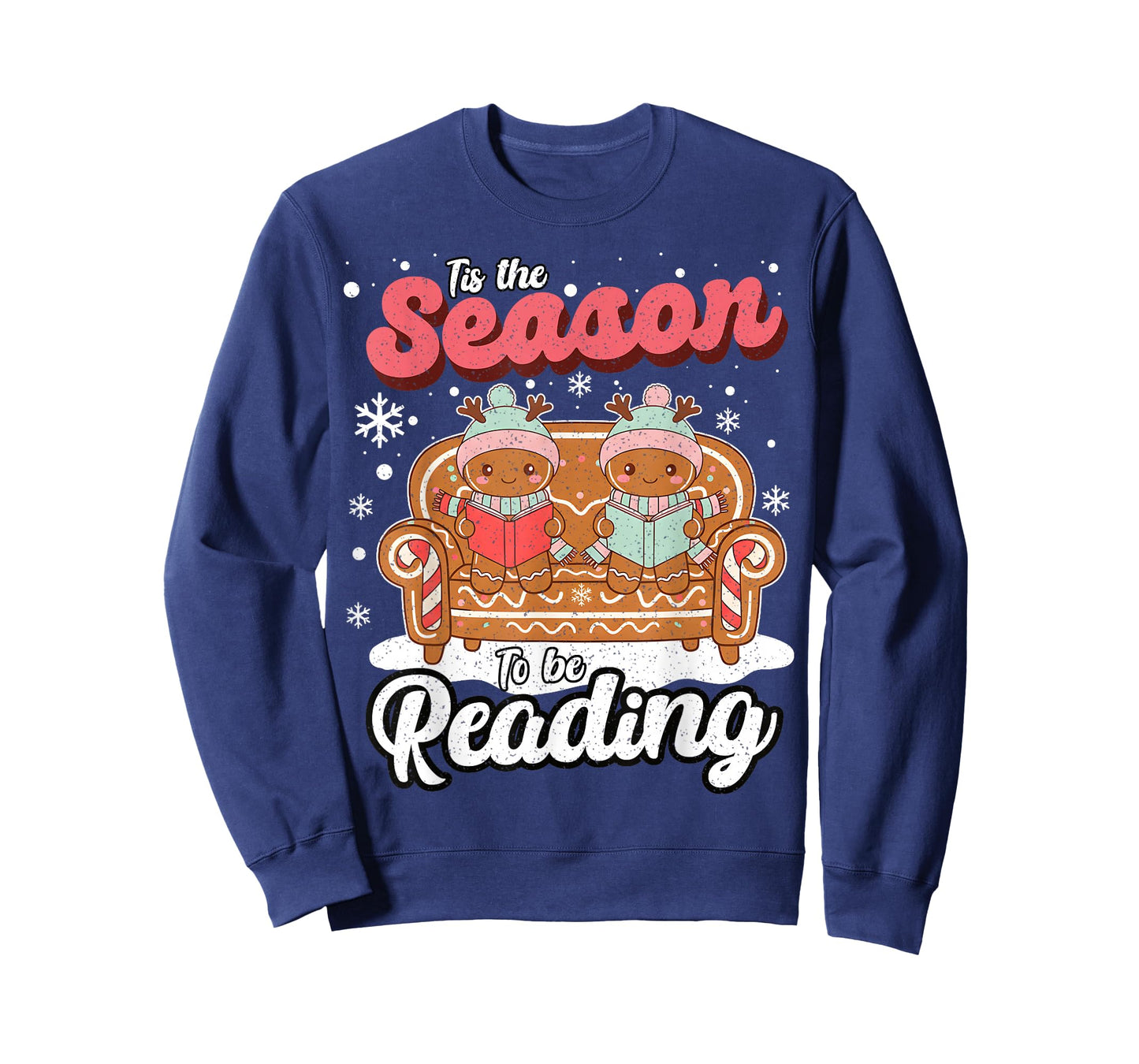 Christmas School Teacher Retro Librarian Groovy Xmas Books T-Shirt