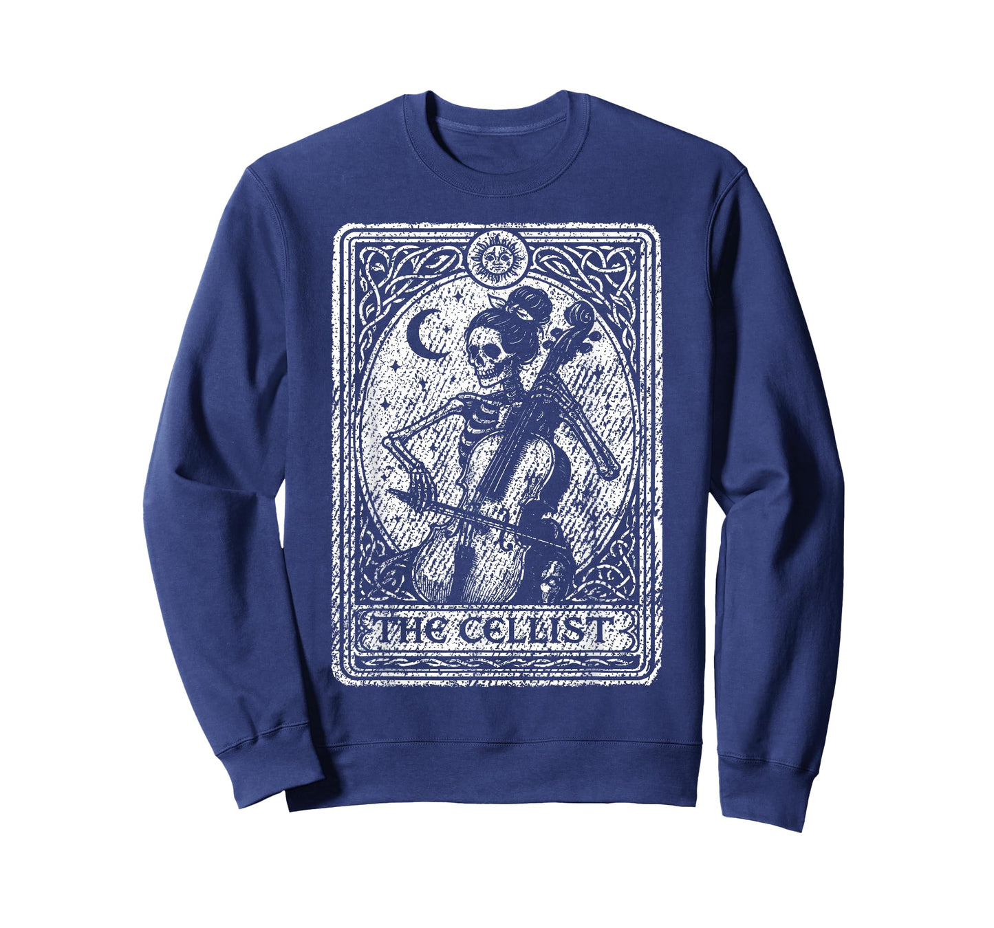 Cellist Tarot Card Skeleton Cello Player Music Teacher T-Shirt