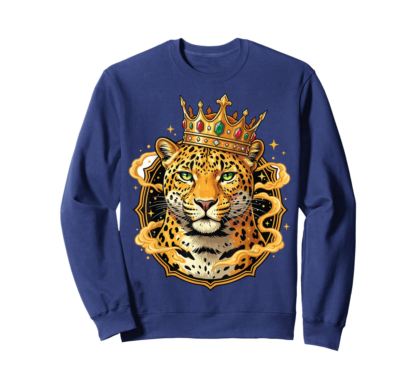 King Leopard Shirt Crown Animal Lovers T-Shirt