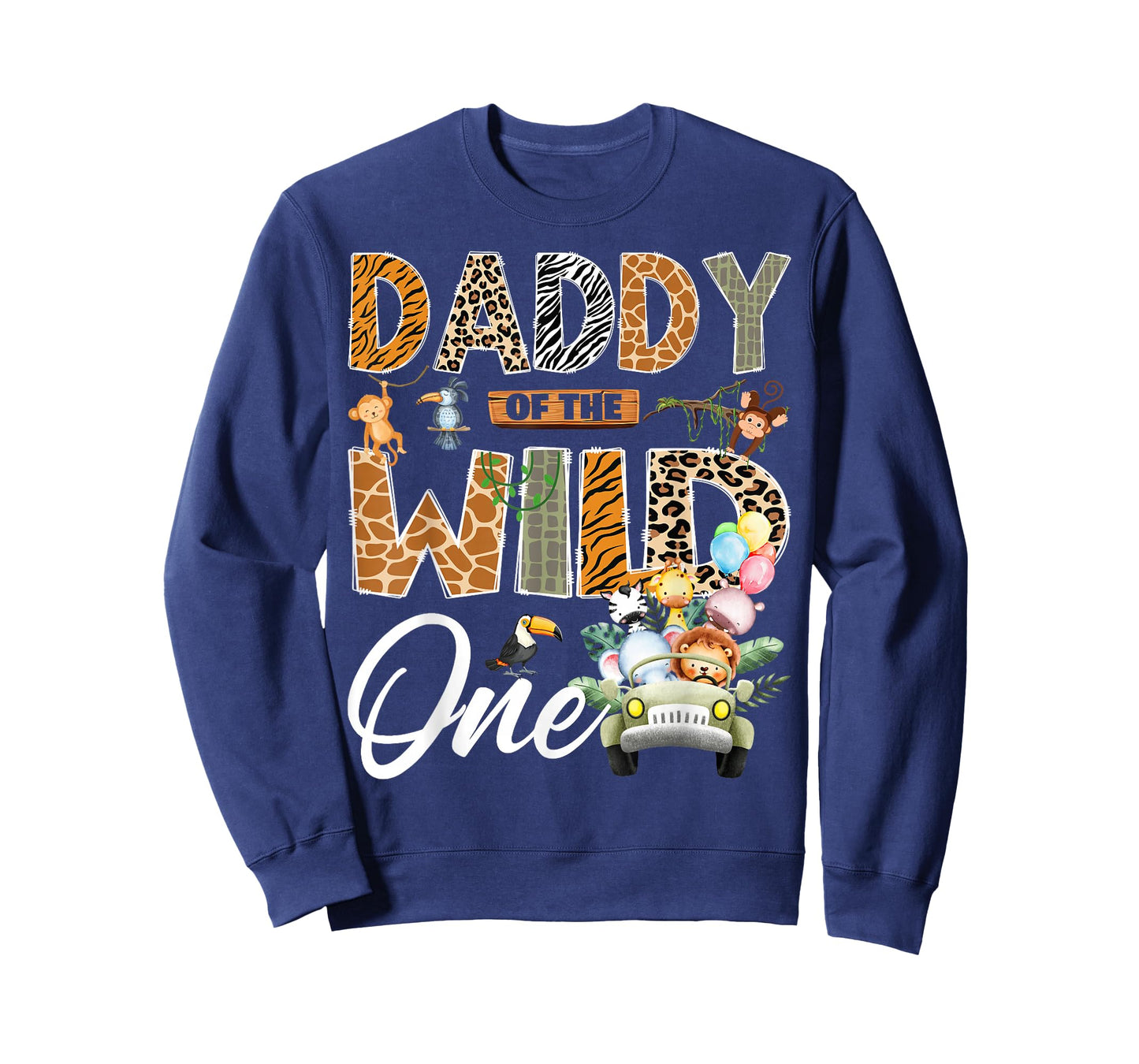 Daddy of The Wild One 1st Birthday Boy Safari Jungle T-Shirt