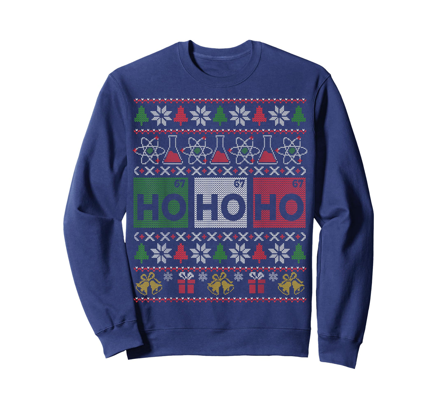 Ho Ho Ho Holmium Chemistry Element 67 of Periodic Table Xmas T-Shirt