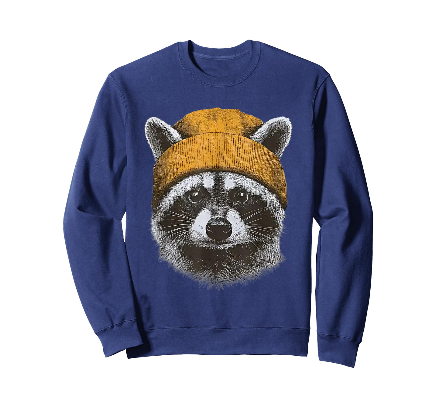 Retro Raccoon Wearing Beanie T-Shirt