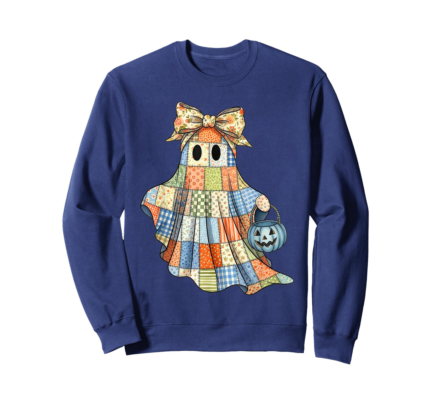 Patchwork Quilter Fall Ghost Bow Quilt Block Autumn Quilting T-Shirt