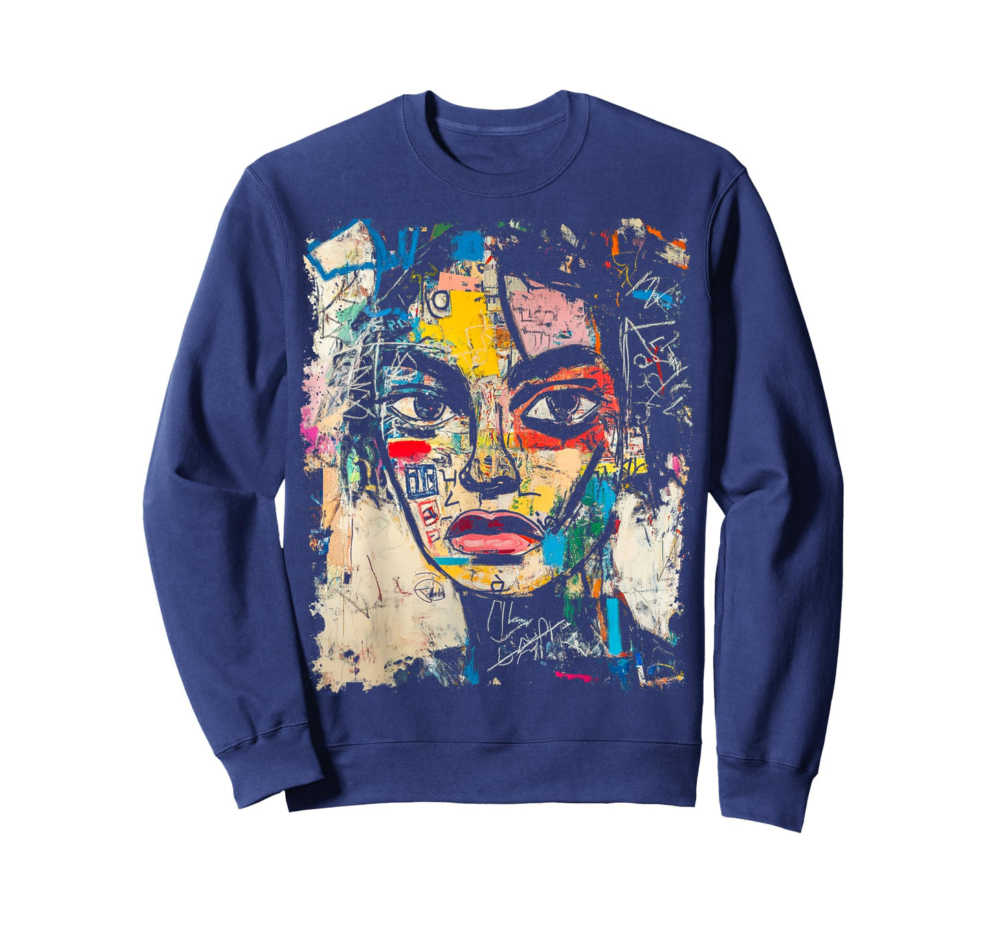 I Lov Art Style Women's 90s Abstract Painting Graffiti T-Shirt