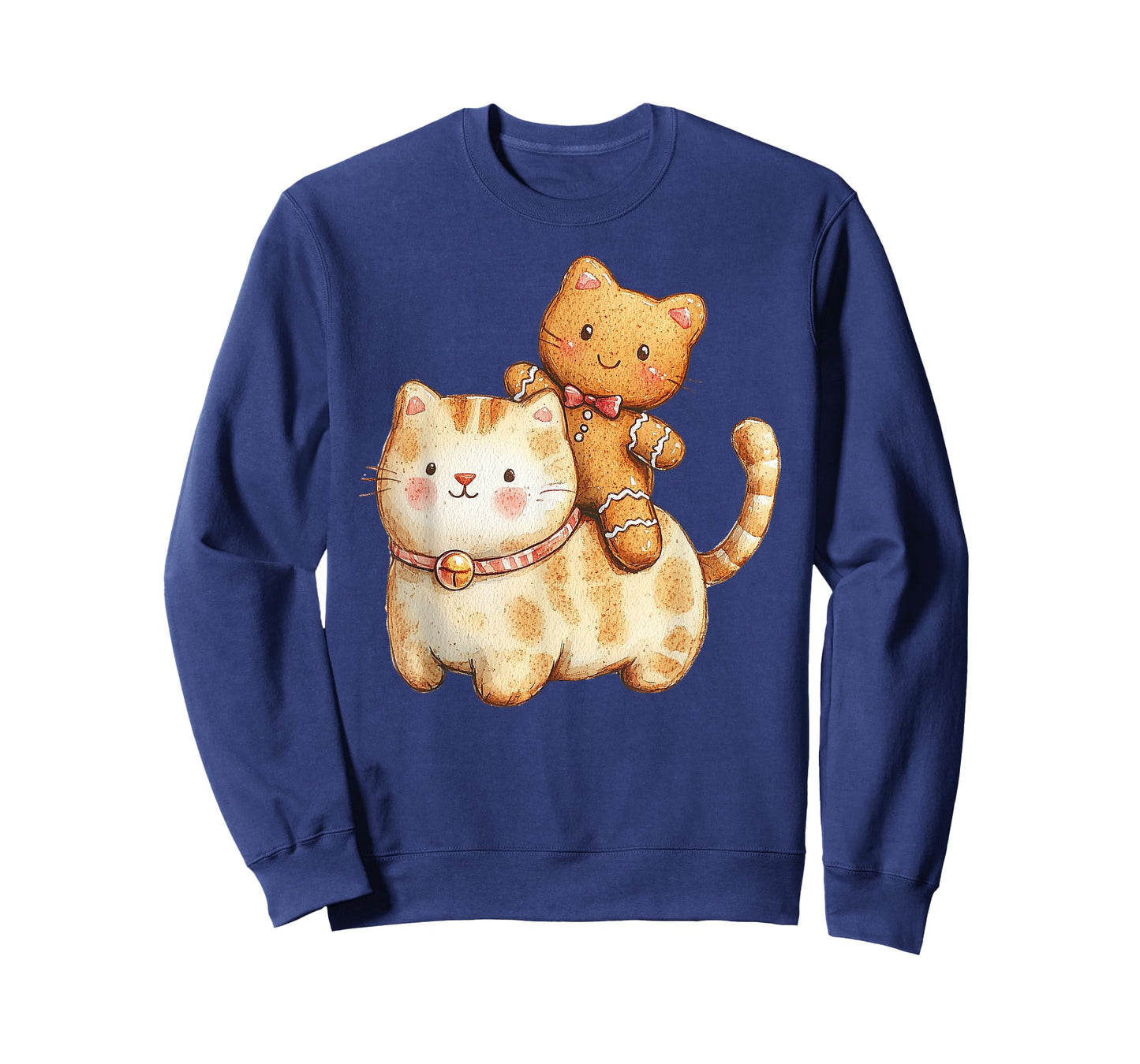 Funny Gingerbread Cookie Cat Christmas Holiday Cute Cats Lov T-Shirt