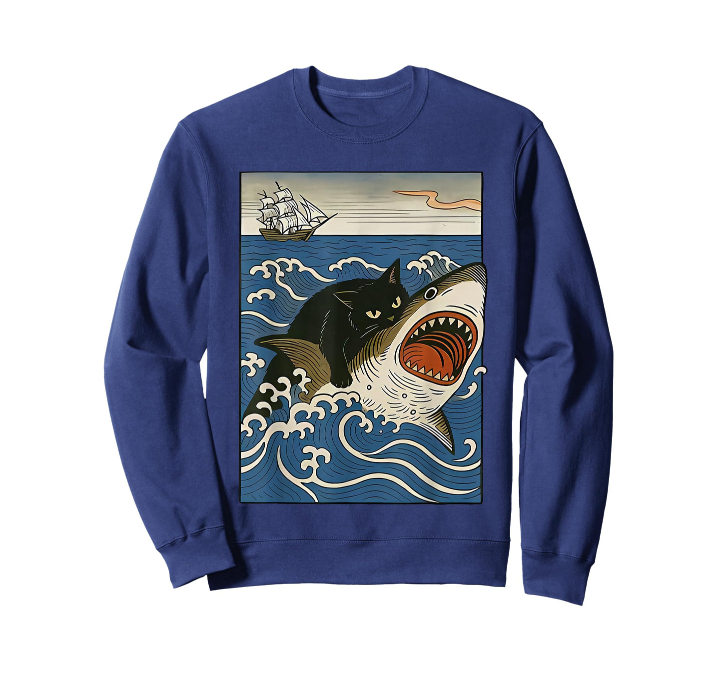 cat Hunting Shark T-Shirt