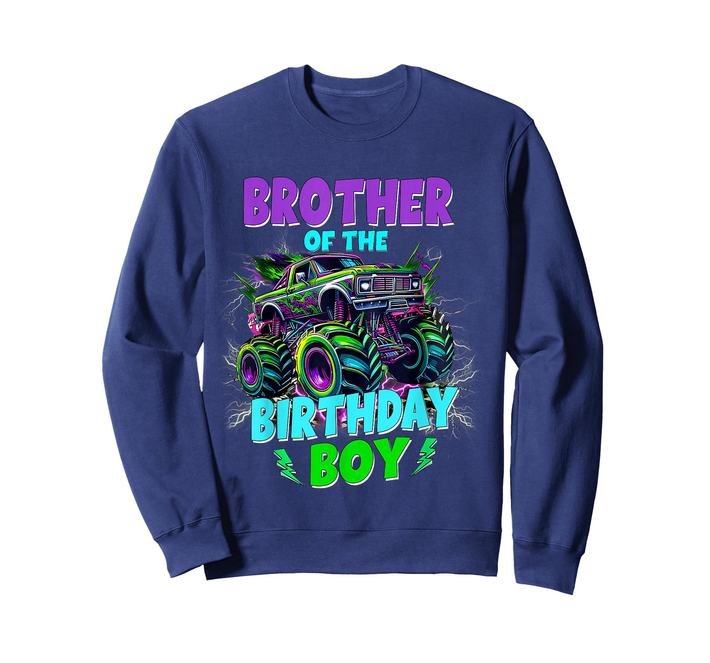 Brother of The Birthday Boy Monster Truck Family Matching T-Shirt