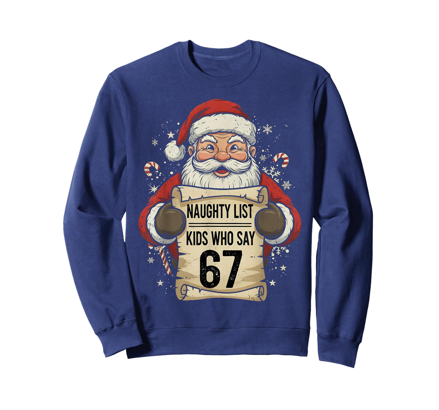 Naughty List Kids Who Say 67 Funny Teacher Christmas T-Shirt