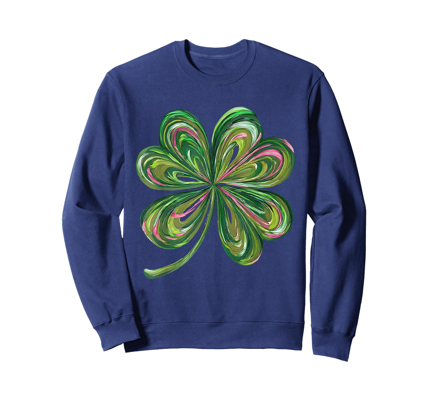 Retro Four Leaf Clover Cute Shamrock Funny St.Patricks Day T-Shirt