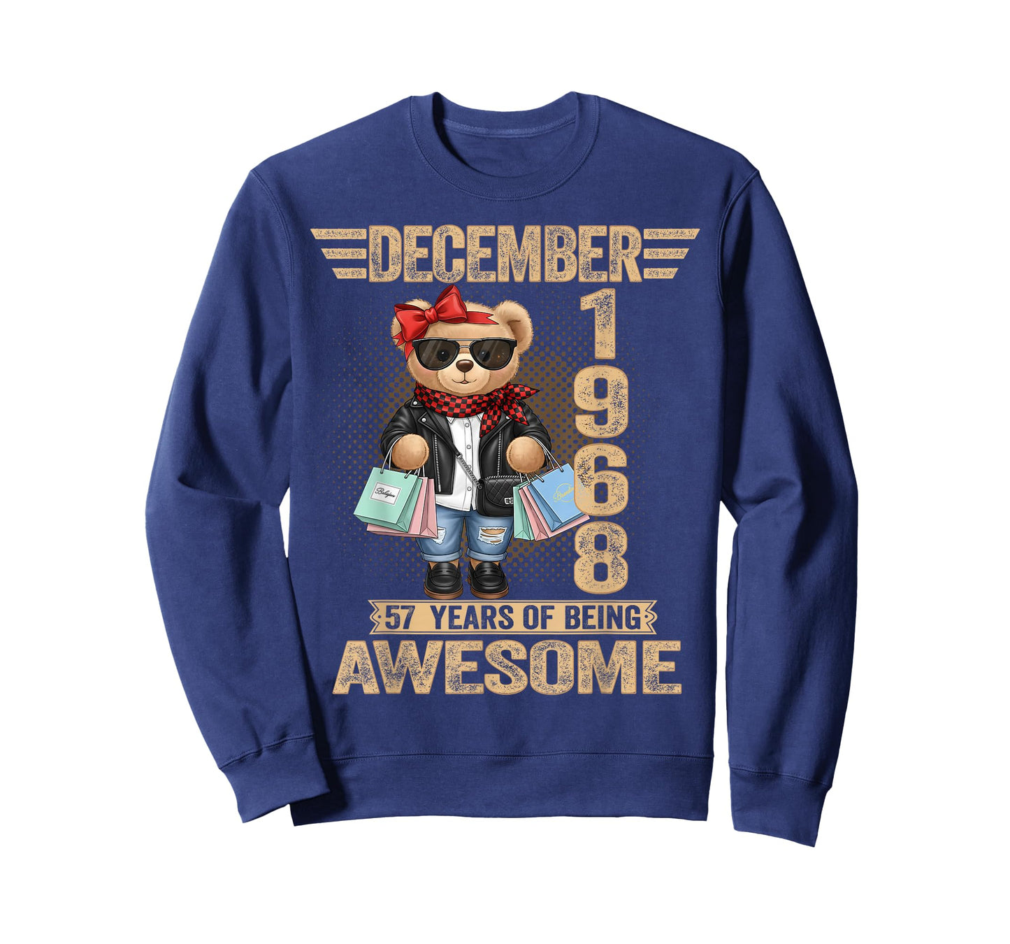57 Year Old December 1968 Teddy Bear 57th Birthday Women T-Shirt