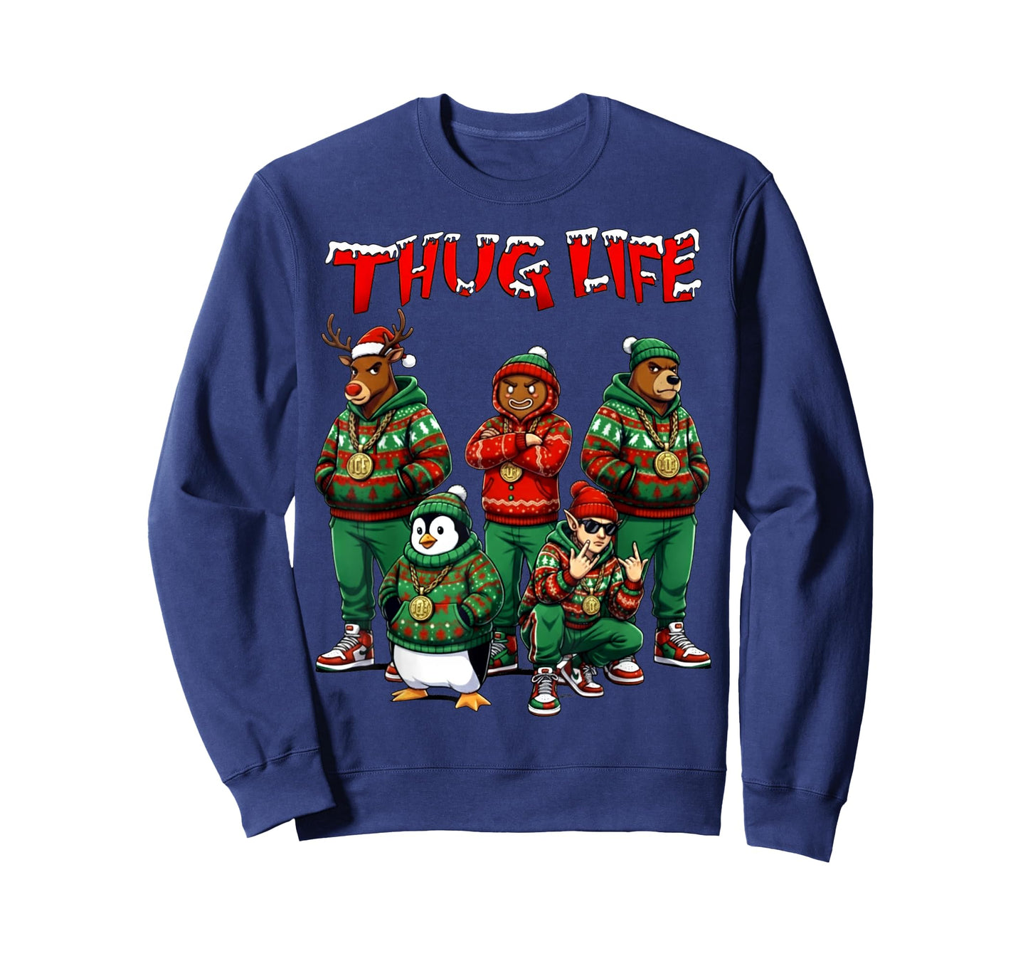 Hip Hop Holiday Crew - Ugly Christmas Sweater Rap Xmas Gift T-Shirt