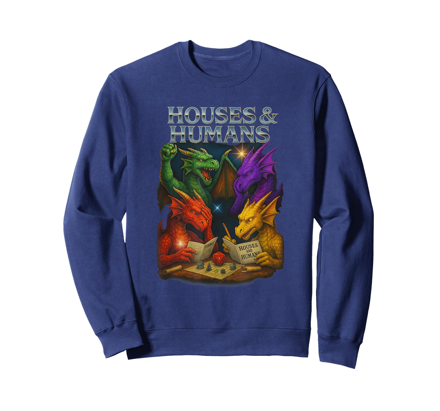 Houses and Humans Funny Novelty RPG Gamers Men Women Kids T-Shirt