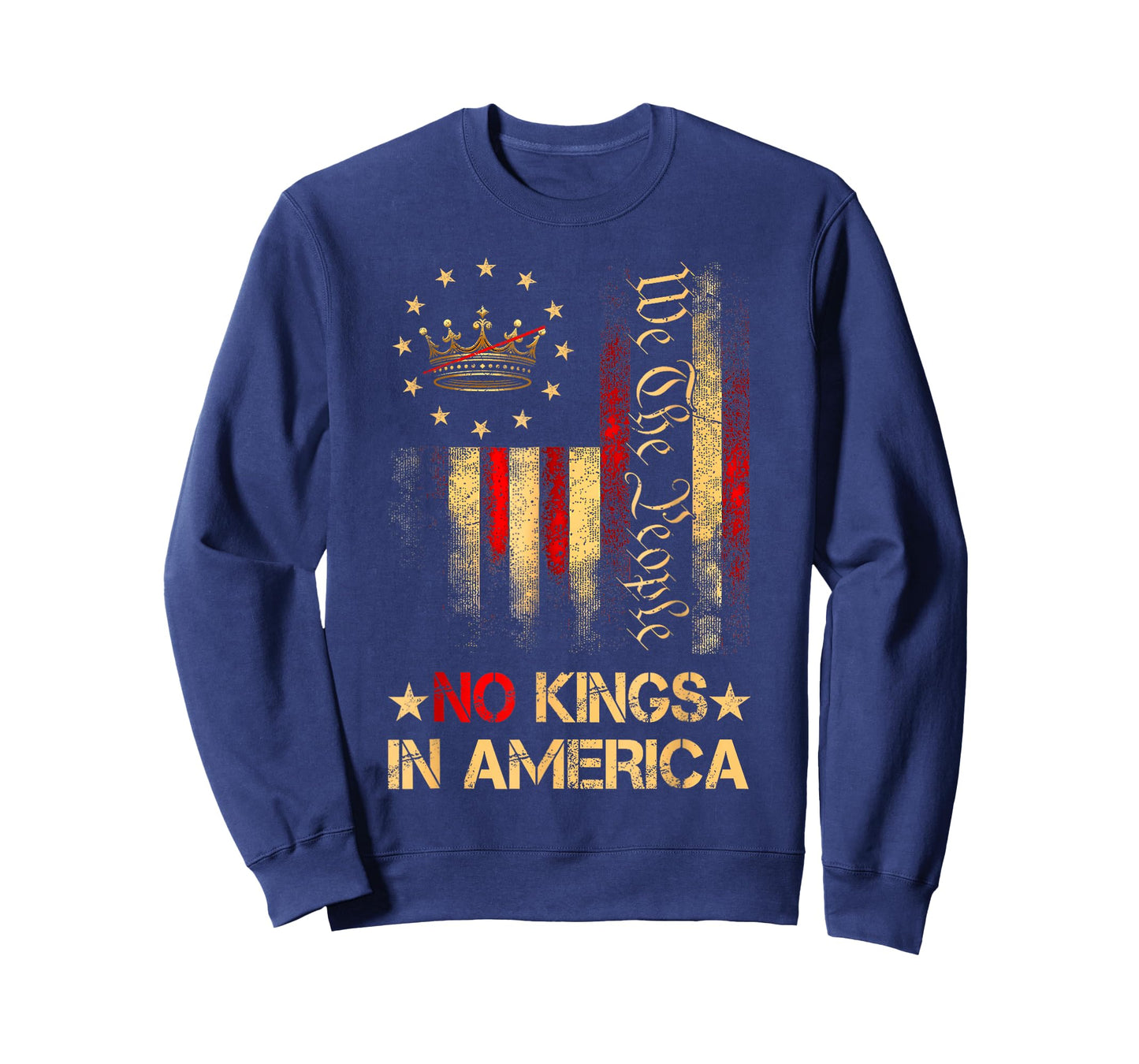 No Kings in America We The People USA Patriotic T-Shirt