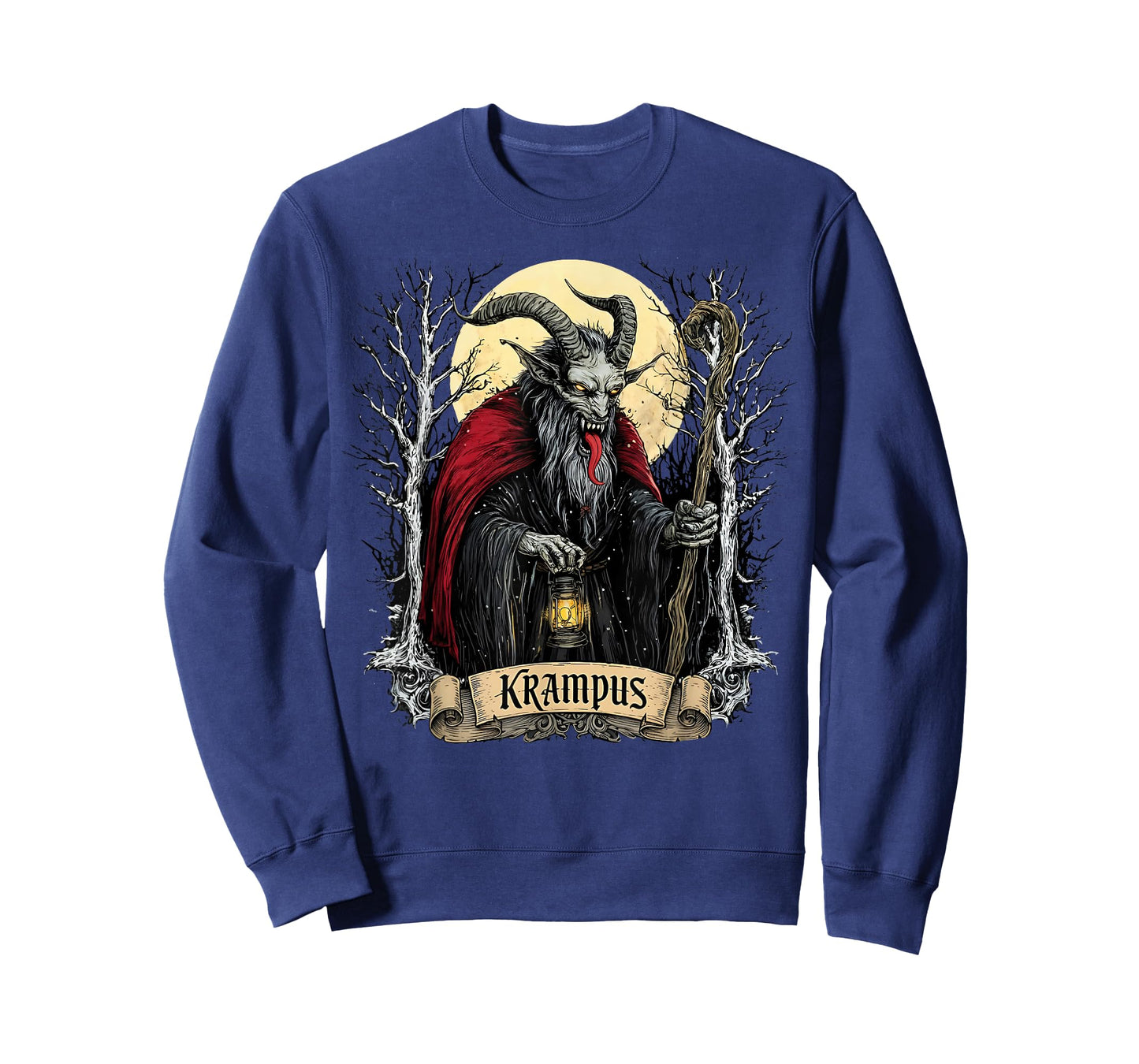 Merry Krampus Monster Christmas Pajamas Horror Evil Xmas T-Shirt