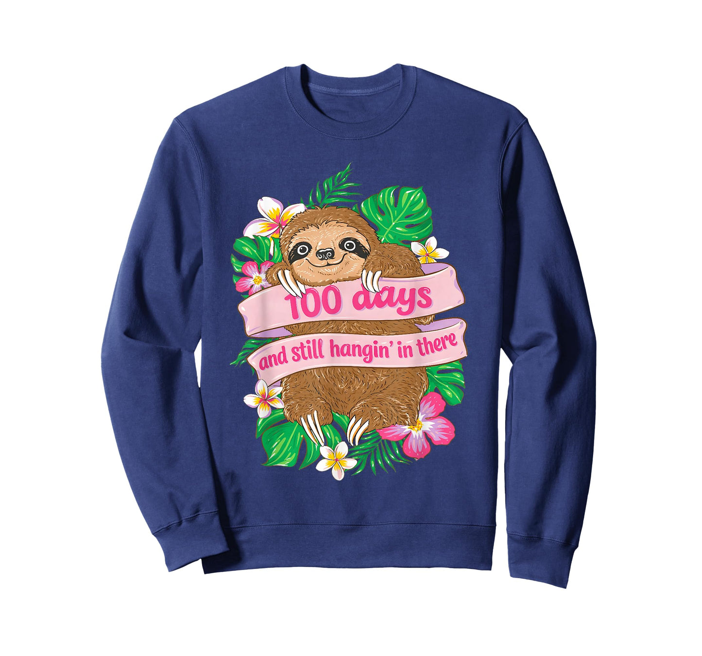 100 Days and Still Hangin in There Sloth 100th Day of School T-Shirt