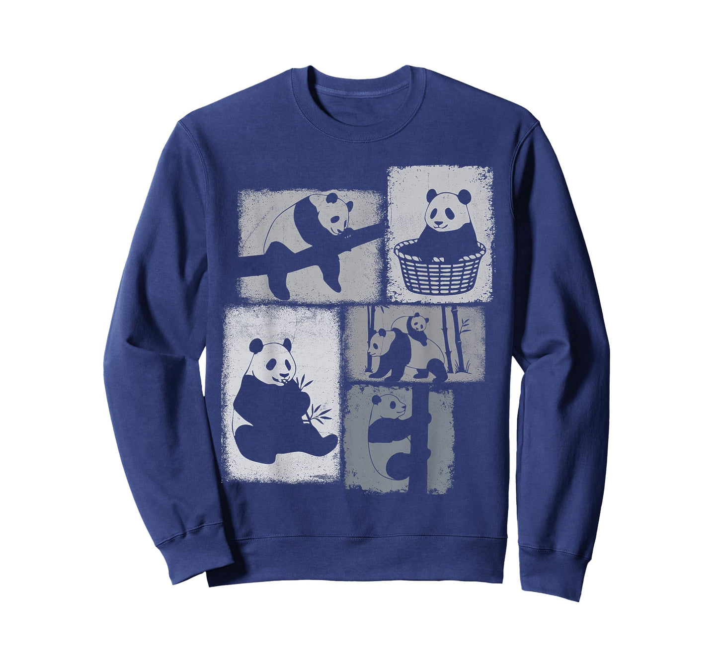 Panda Vintage Collage Bamboo Animal Lover T-Shirt