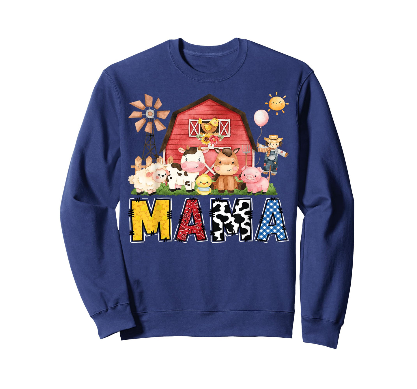 Mama Farm Cow Birthday Boy Matching Family Party T-Shirt