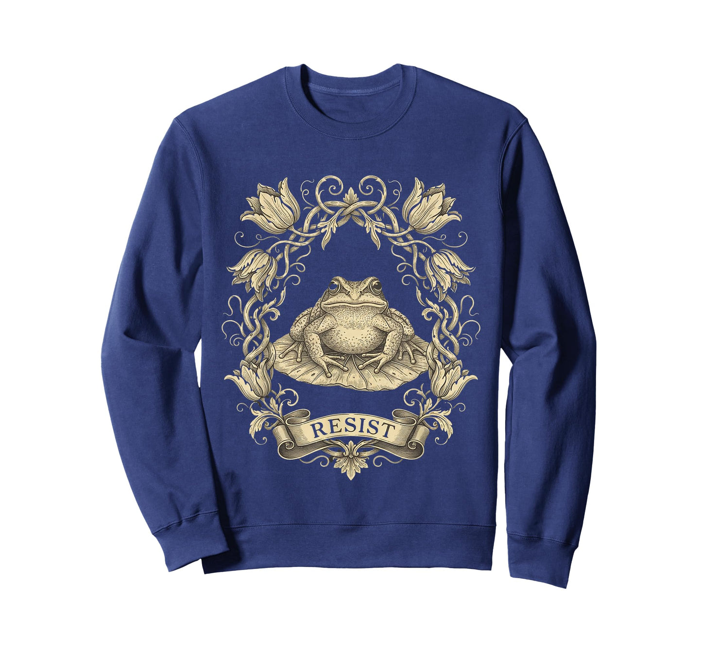 Portland Resist Frog Protest No Kings Day Floral T-Shirt