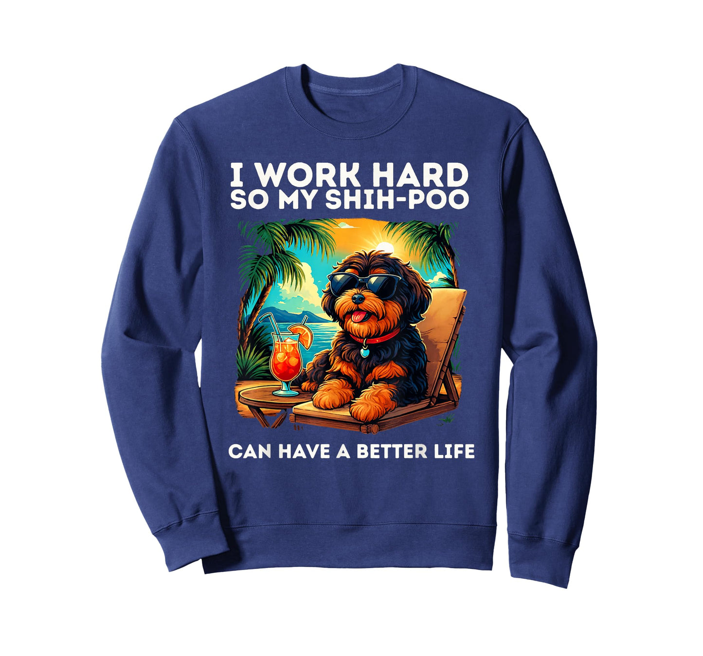 Shih Poo Lover Design Funny Shih Poo Dog T-Shirt
