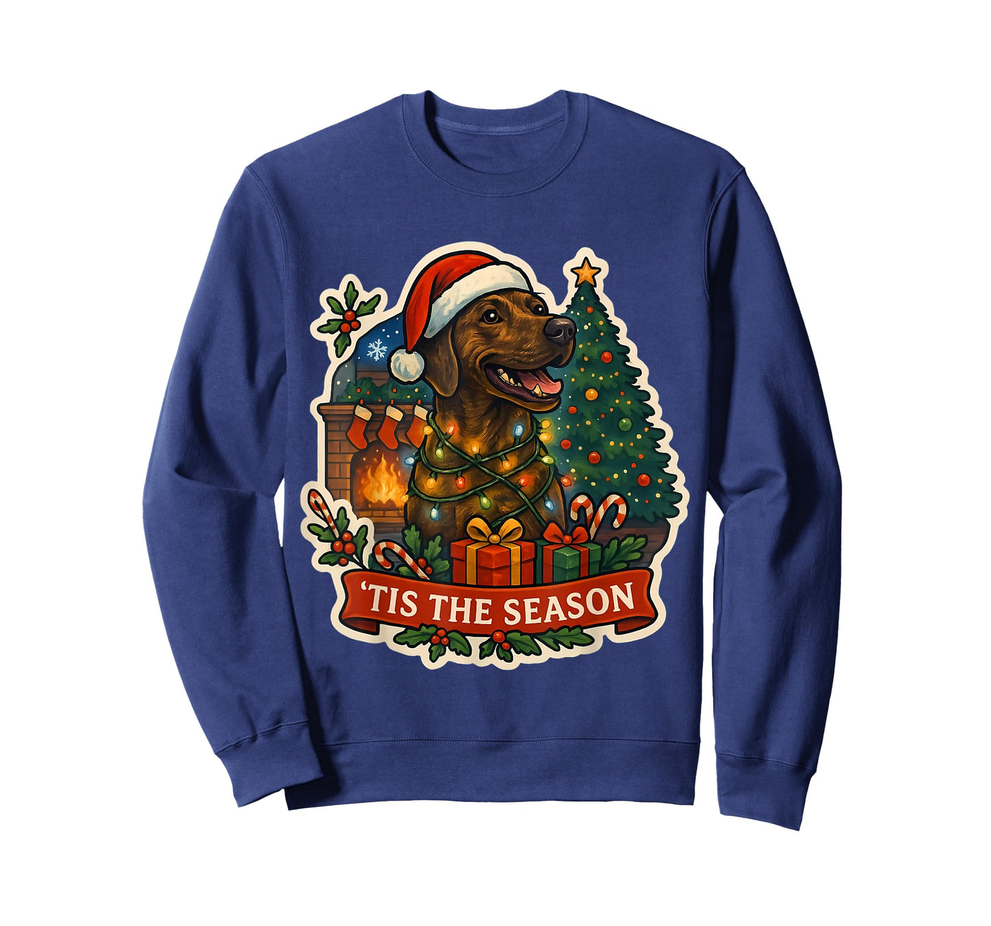 Tis The Season Plott Hound Dog Merry Christmas Mom Dad Xmas T-Shirt
