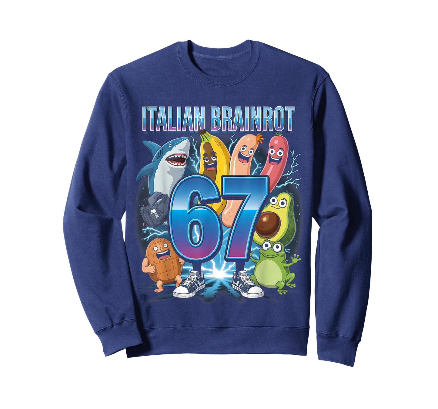 67 Brainrot Italian Meme Funny 67 Kids Costume Six Seven 6-7 T-Shirt