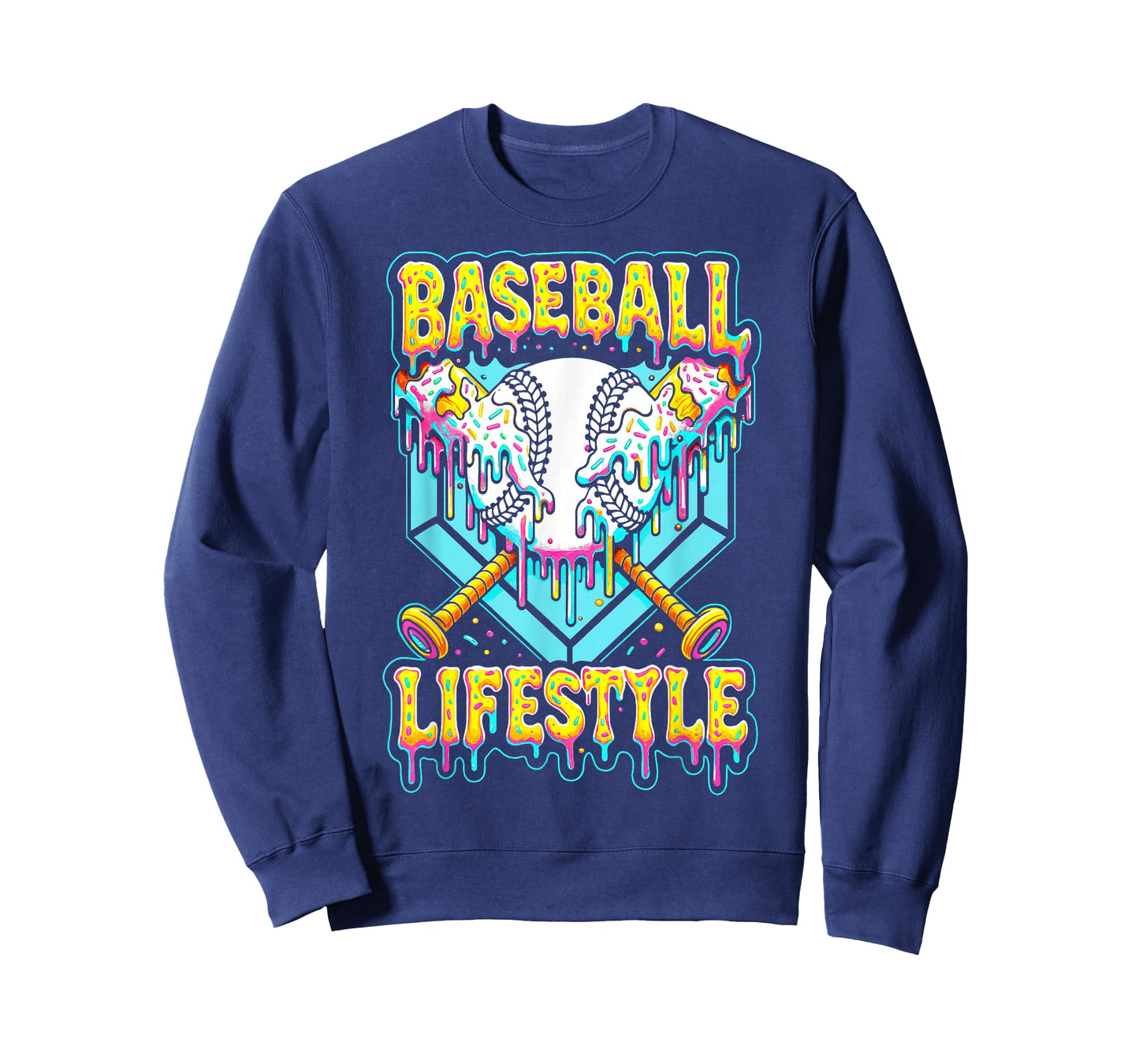Baseball Lifestyle 101 Apparel Youth Baseball Drip Icecream T-Shirt