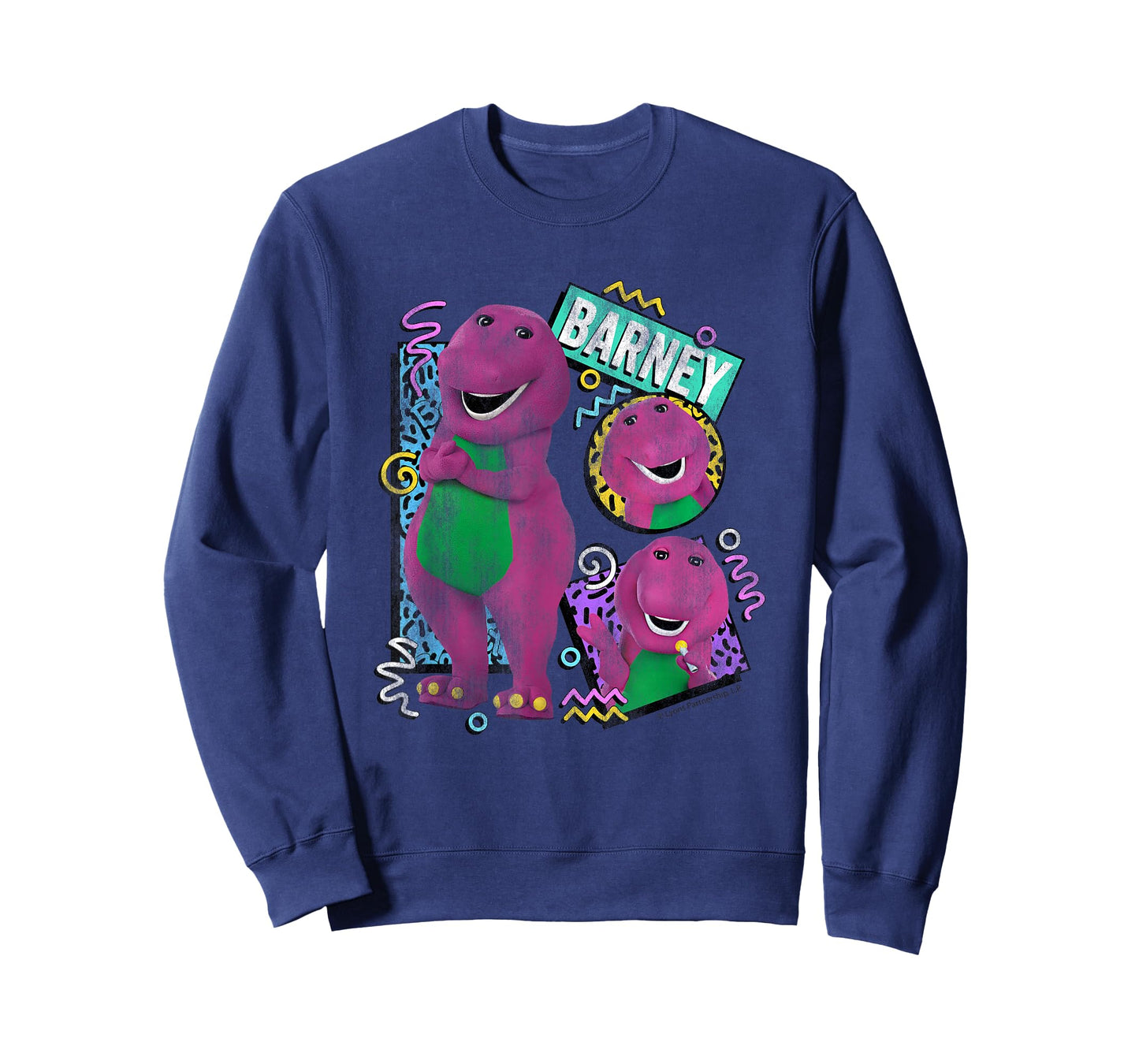 Barney 90s Style Colorful Pattern Retro T-Shirt