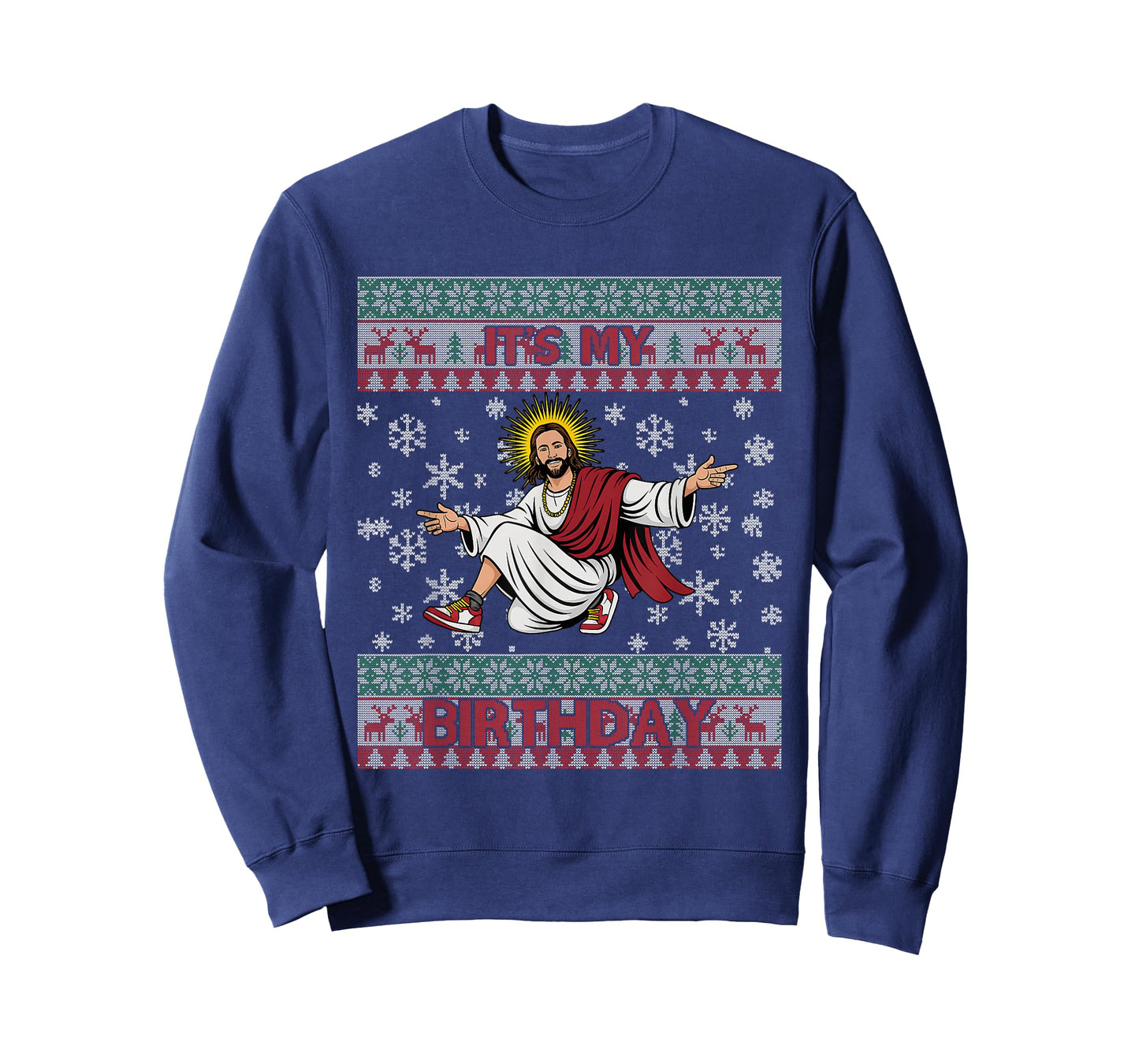 It’s My Birthday Funny Jesus Ugly Christmas Sweater T-Shirt