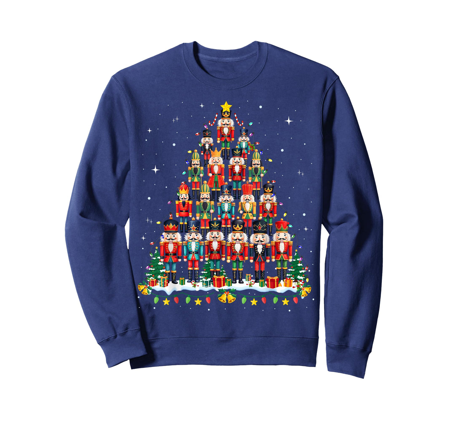Nutcracker Christmas Tree Funny Xmas Men Women Kids T-Shirt