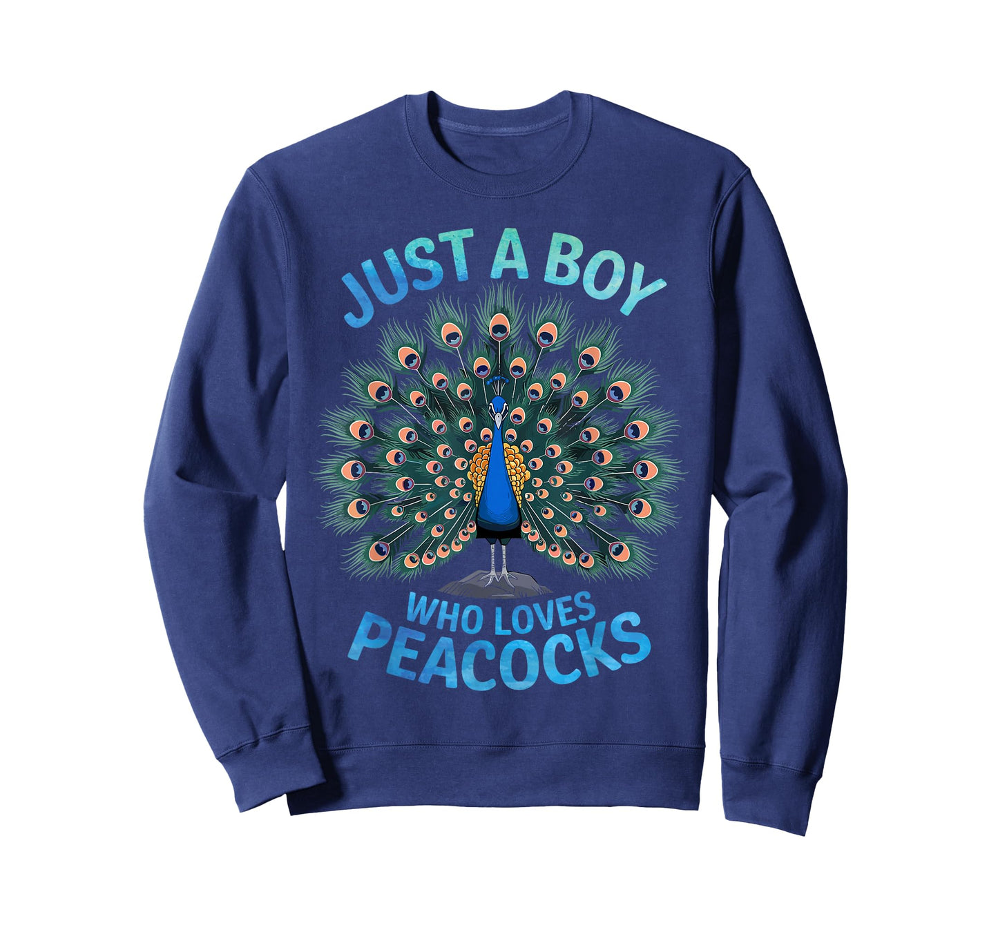 Cool Peacock Design for Boys Kids Men Bird Peacock Lovers T-Shirt