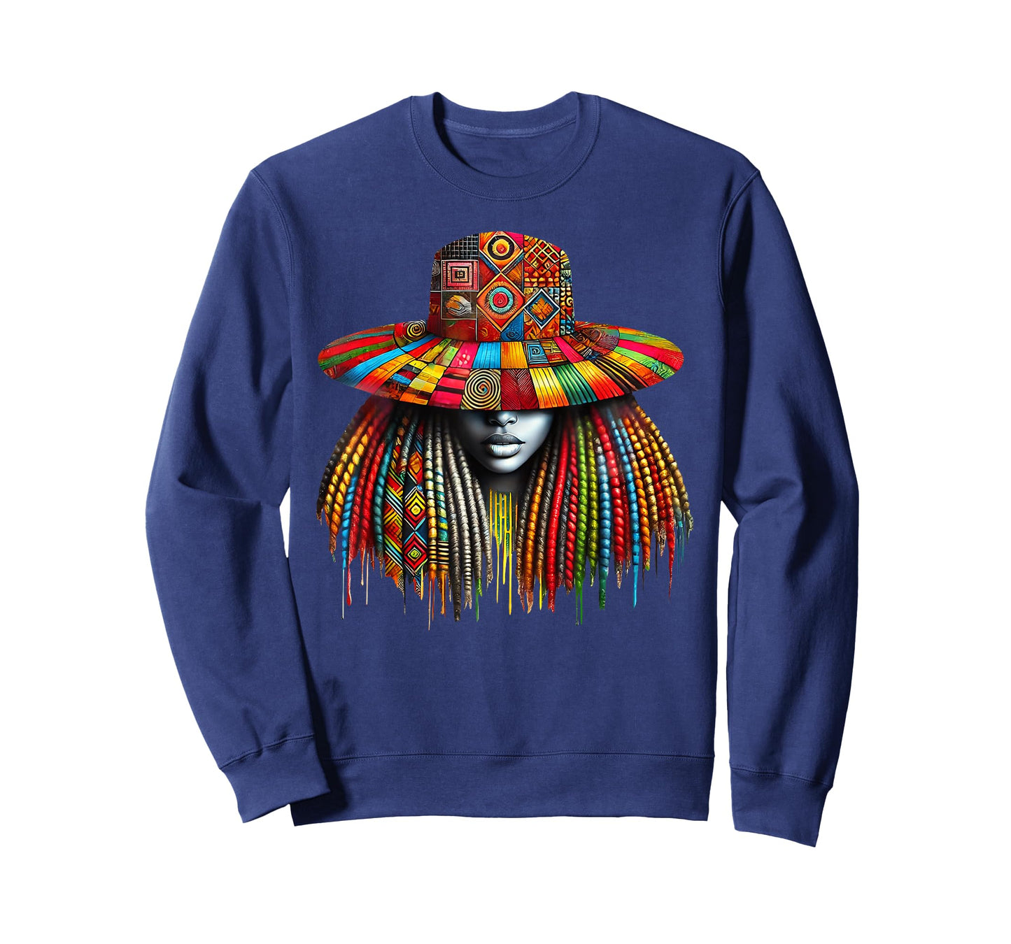 Afro Black Woman African Melanin Queen Black History Month T-Shirt