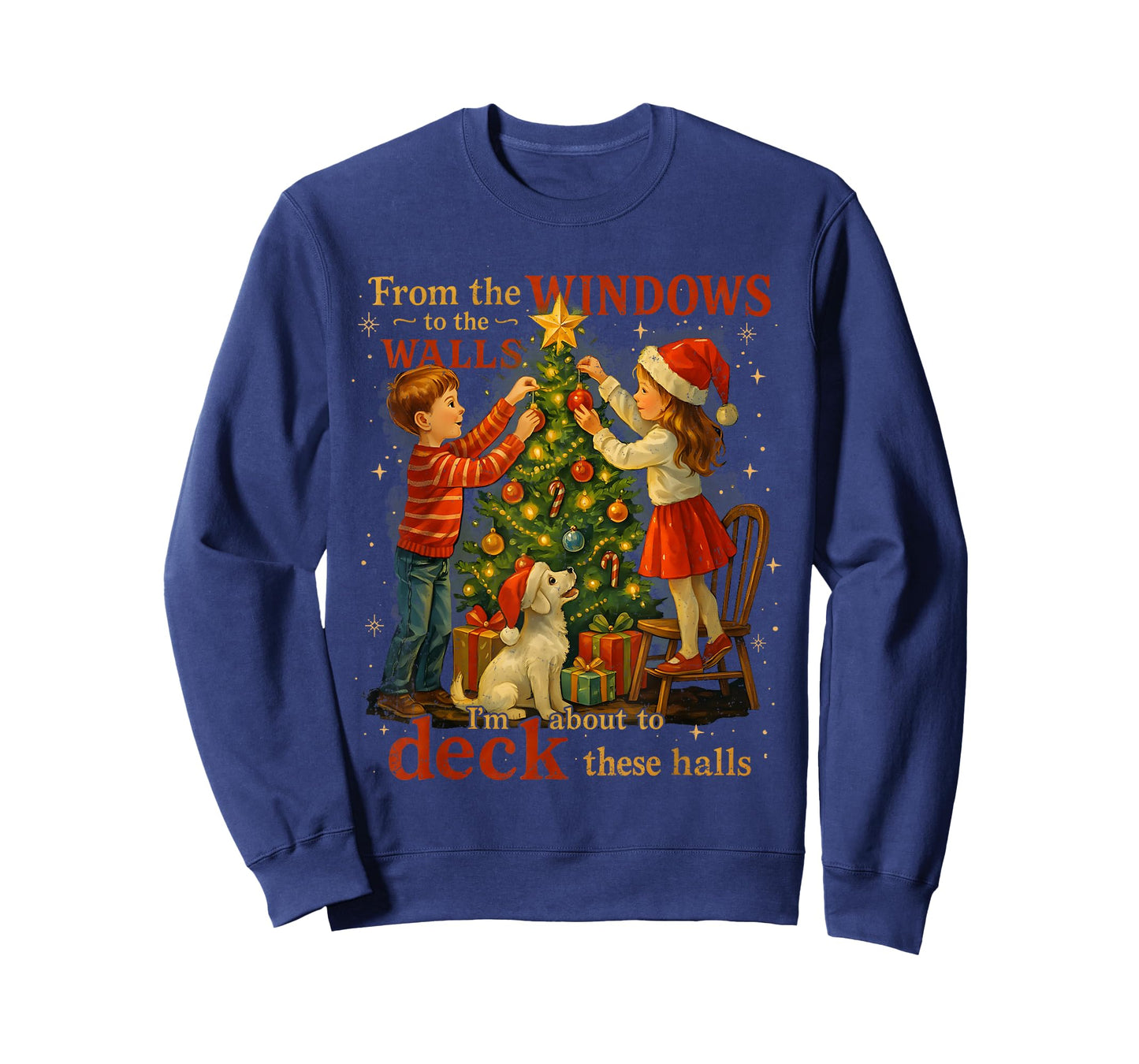 from The Windows to Walls Deck These Halls Christmas T-Shirt