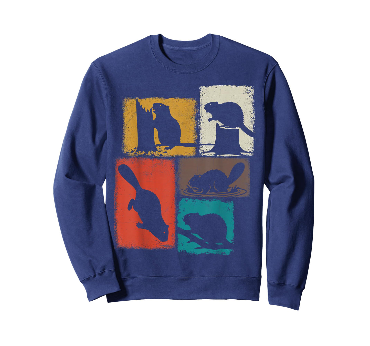 Beaver Vintage Collage Dam Builder T-Shirt