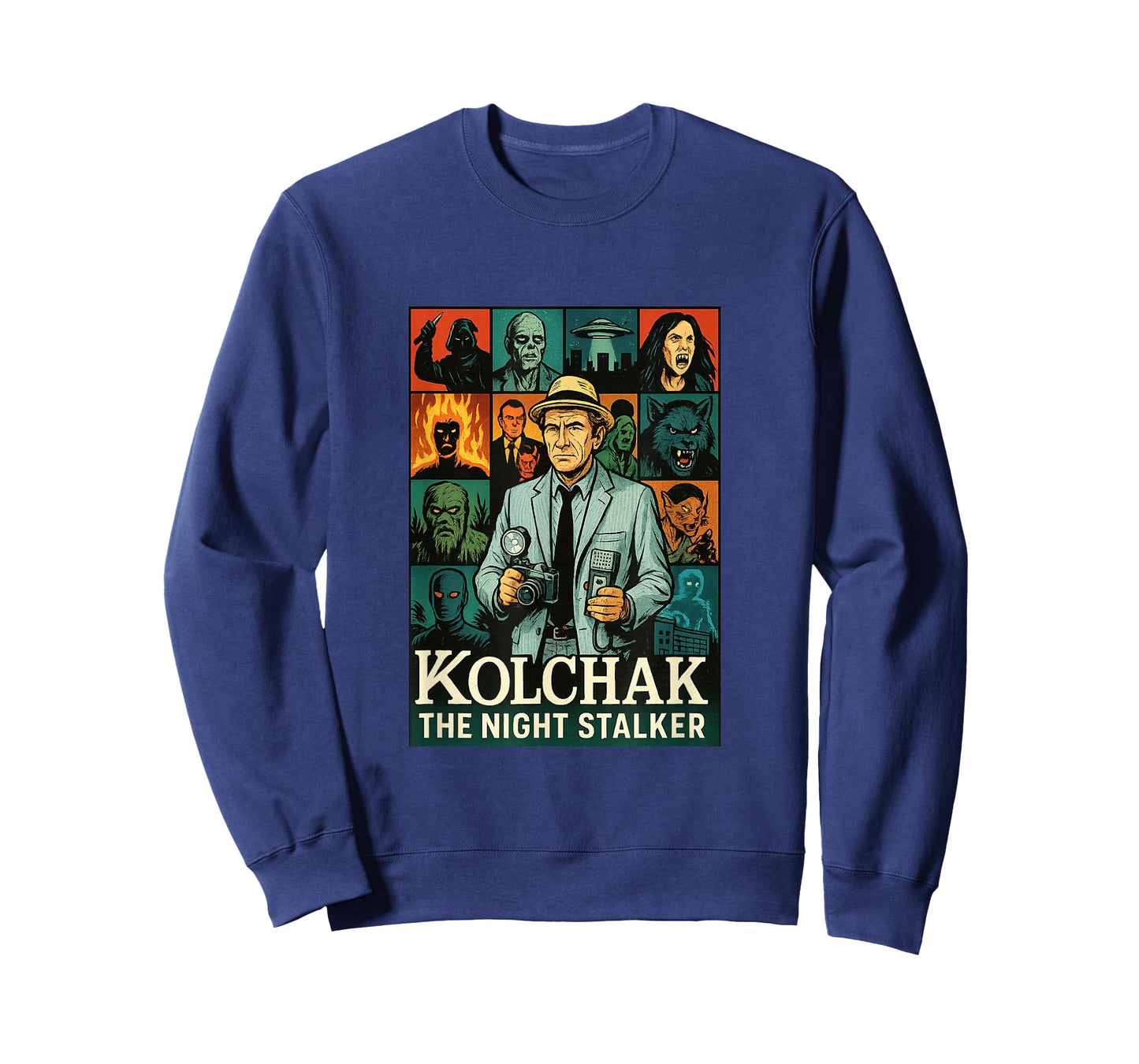 The Night Stalker Complete Episodes Collage Cult Horror T-Shirt