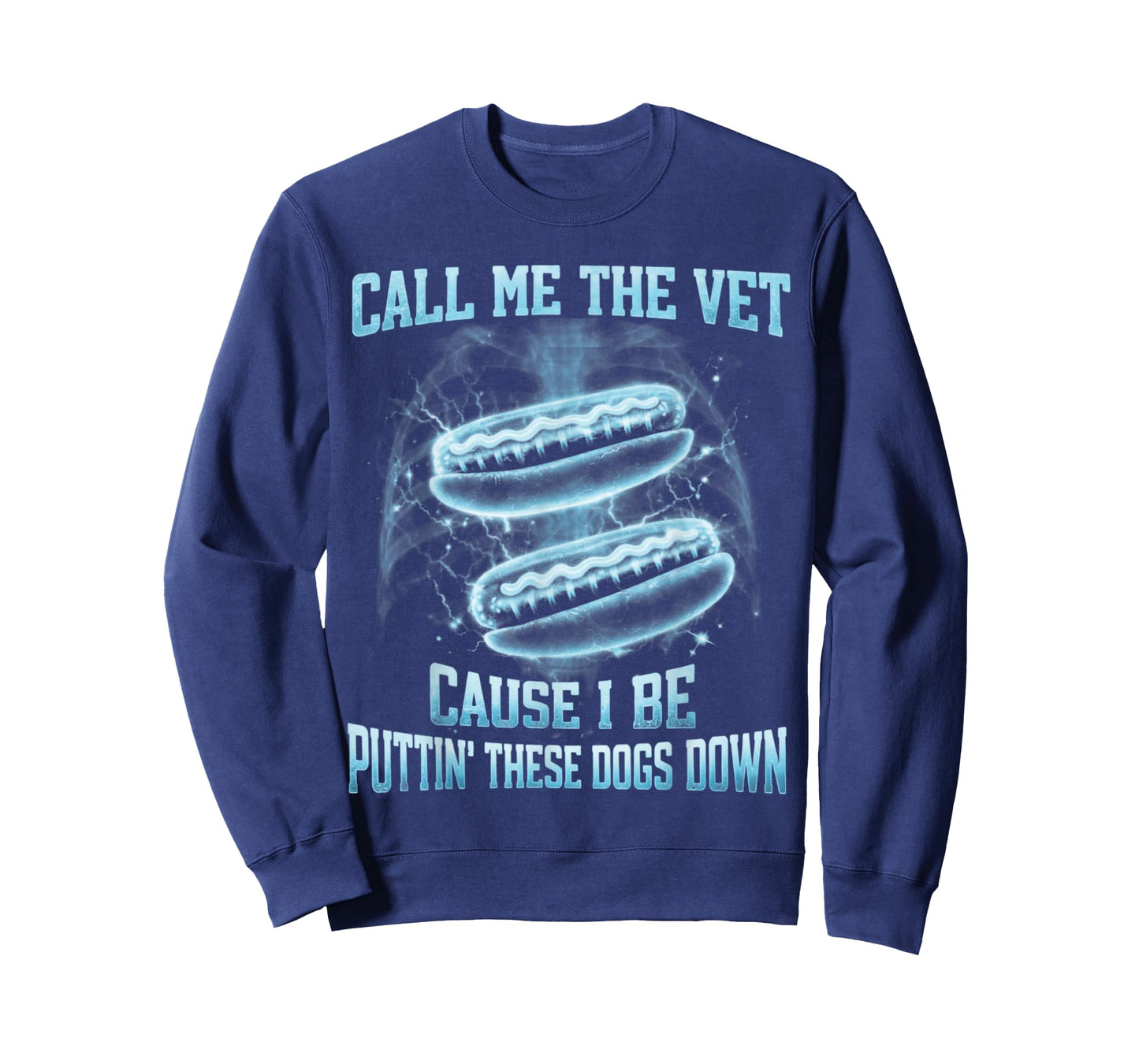 Call Me The Vet Cause I Be Puttin' These Dogs Xray Hotdog T-Shirt
