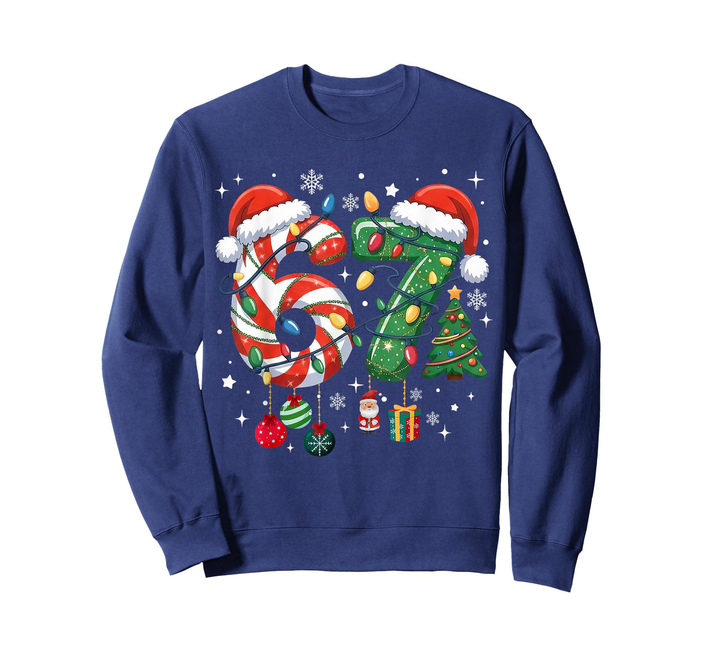 Meme 6 7 Christmas Matching Outfit Six Seven Trendy T-Shirt