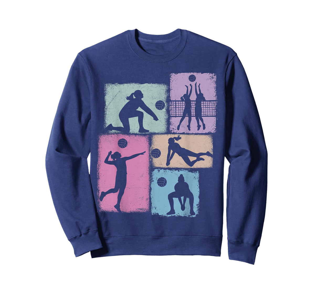 Volleyball Player Collage Women Kids Coach Youth Girl T-Shirt