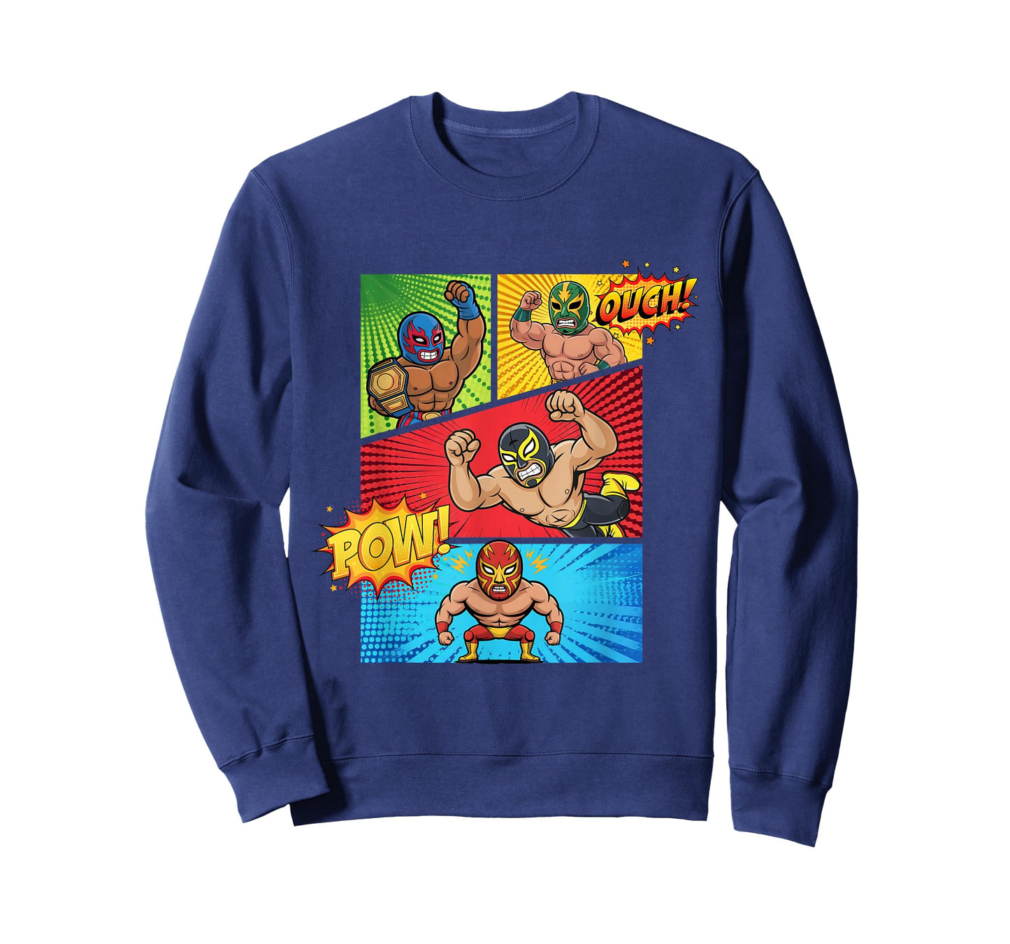 Lucha Libre Comic Book Mexican Wrestling Cartoon Wrestler T-Shirt