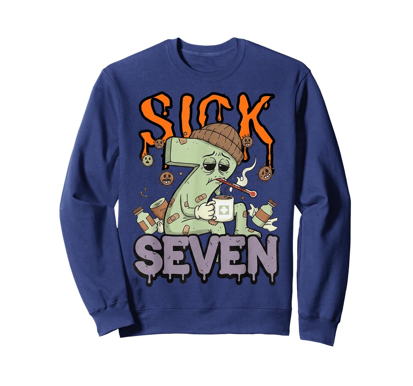 Sick Seven Meme Tee 67 Six Seven Funny Wordplay Halloween T-Shirt