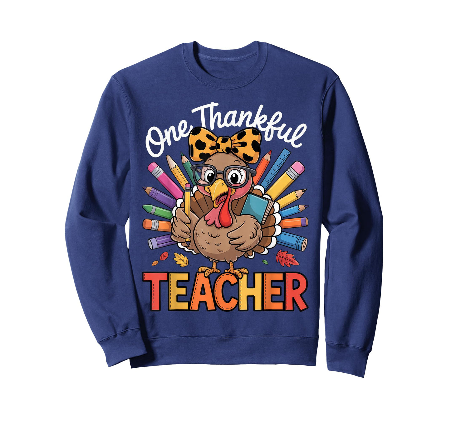 One Thankful Teacher Thanksgiving Turkey T-Shirt