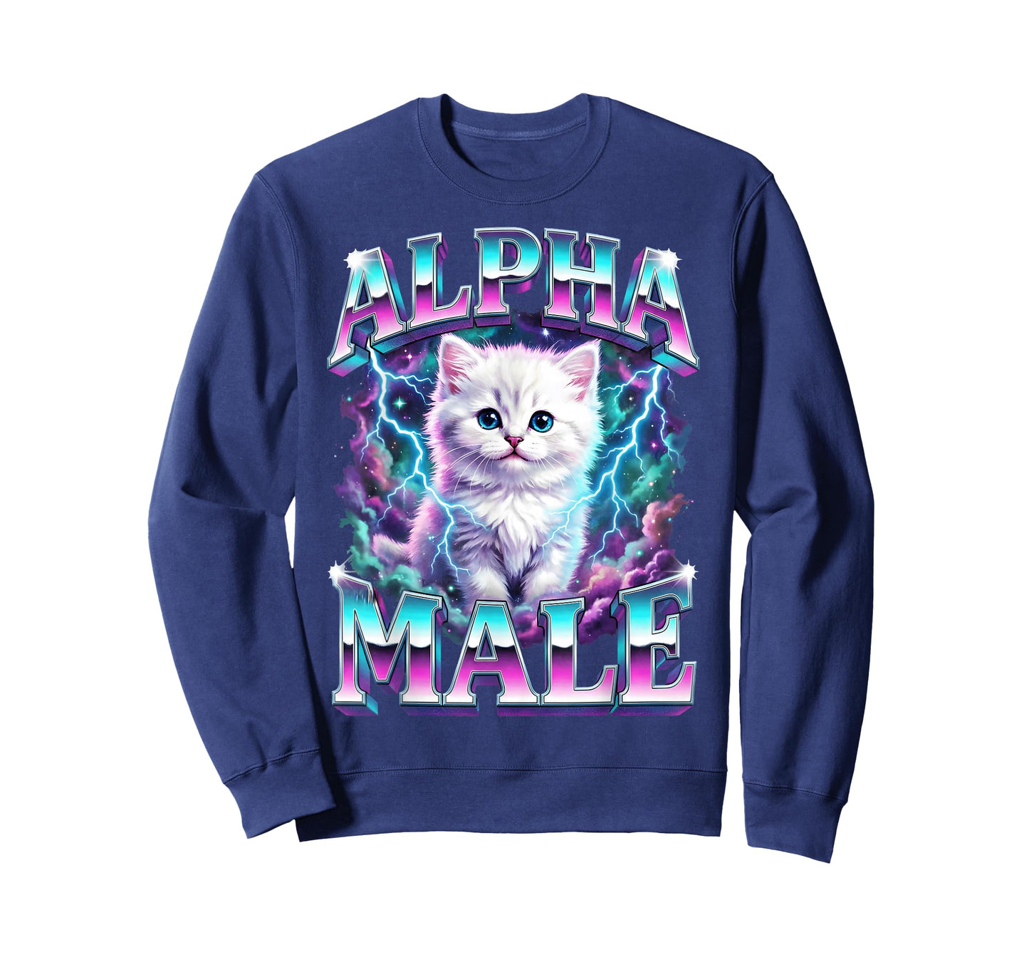 Alpha Male Cat Kitten Funny for Men Women T-Shirt