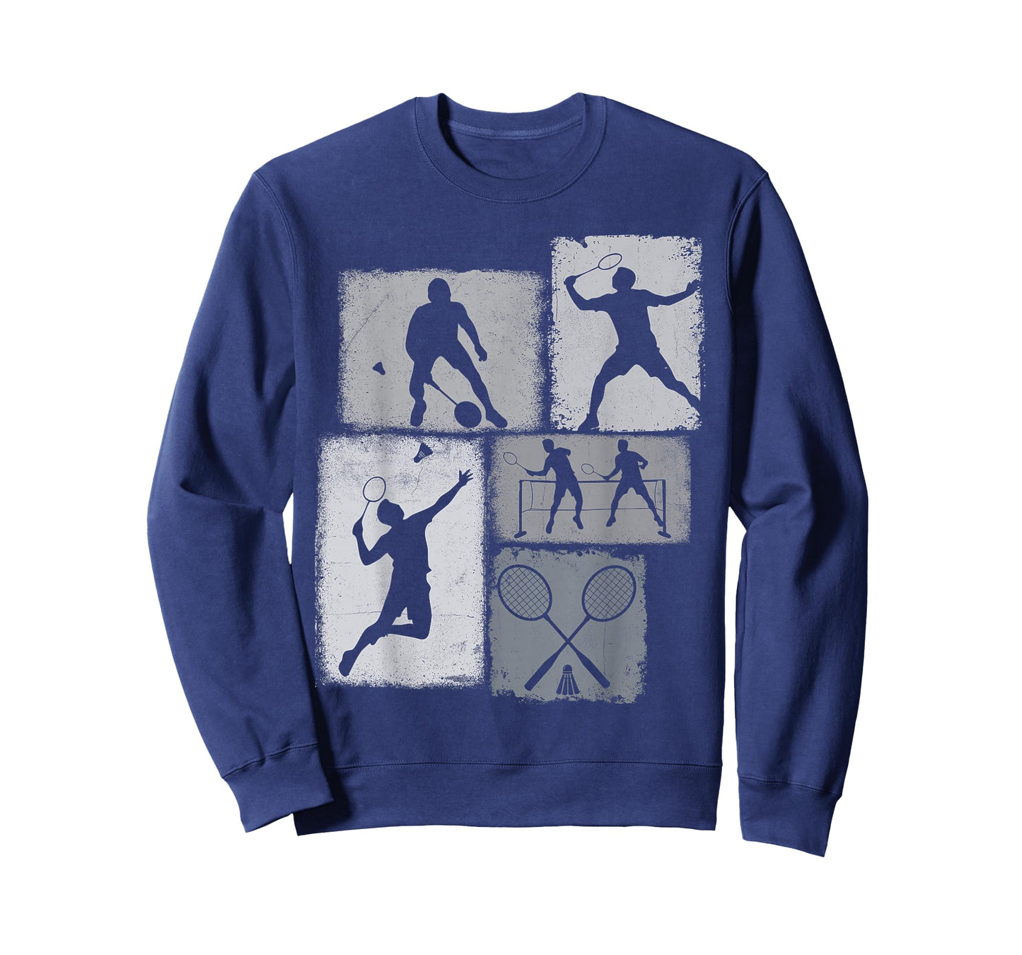 Badminton Player Collage Men Kids Coach Youth Boys T-Shirt