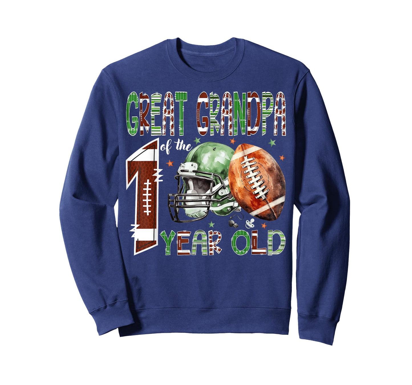 Great Grandpa of The 1 Year Old Football 1st Birthday Boy T-Shirt