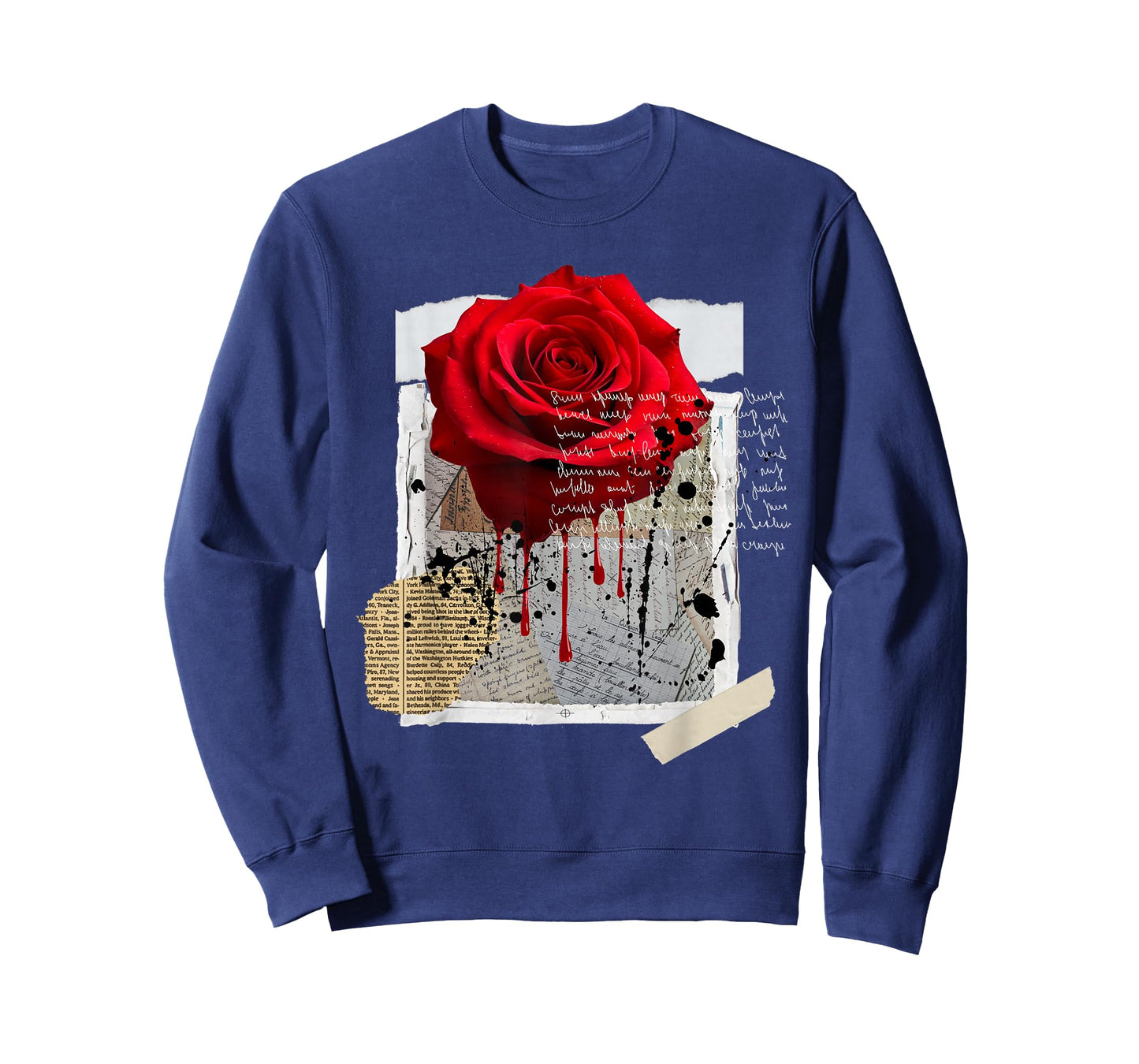 Streetwear Graphic Dark Floral Urban Aesthetic, Mens Fashion T-Shirt