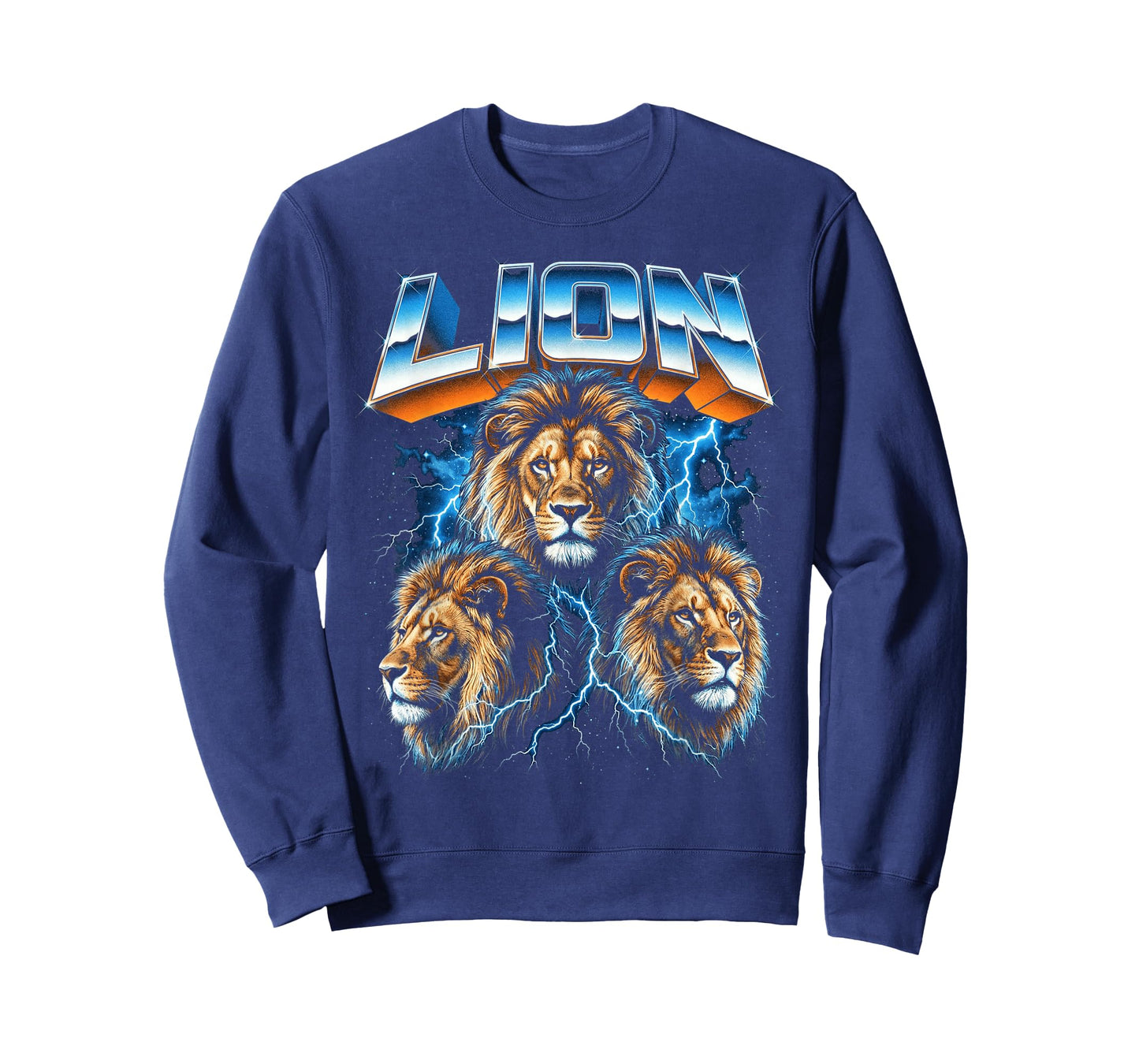 Lion Vintage 80s Retro Funny Africa Lion 90's Men Women T-Shirt